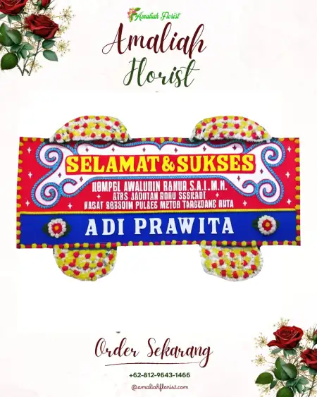 Papan Bunga Ucapan Selamat Sirap